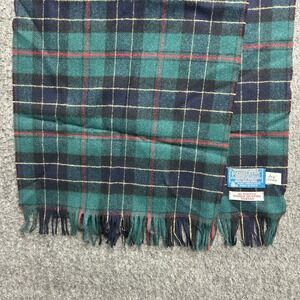 Vintage Pendleton Woolen Mills 100% Virgin Wool Plaid Scarf USA Tartan Ogilvie
